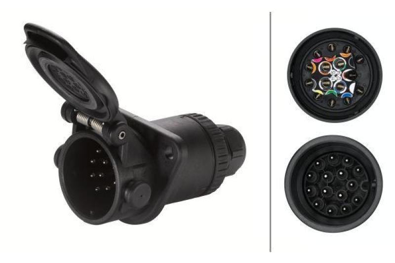 HELLA 8JB 007 242-011 Steckdose, Einbau Schraubkontakt