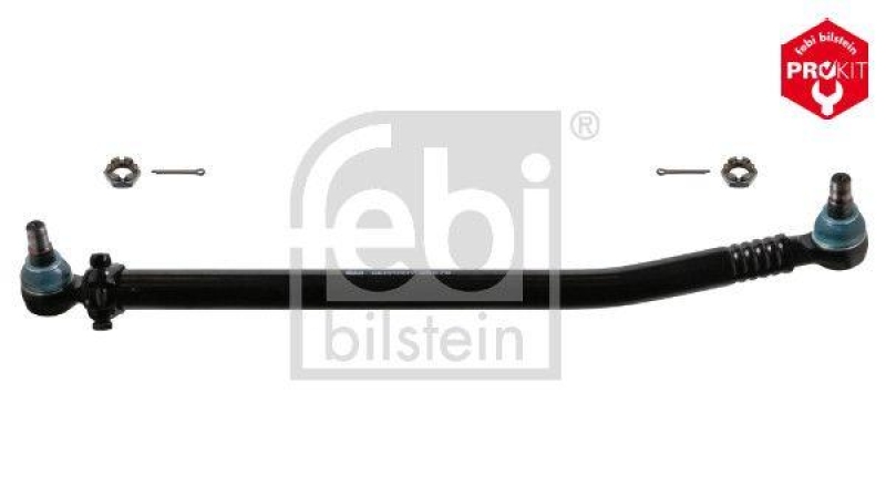 FEBI BILSTEIN 26578 Lenkstange mit Kronenmuttern und Splinten, vom Lenkgetriebe zur 1. Vorderachse f&uuml;r Mercedes-Benz