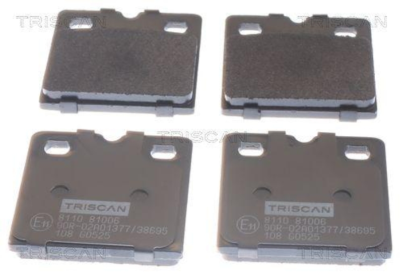 TRISCAN 8110 81006 Bremsbelag Hinten f&uuml;r Tesla