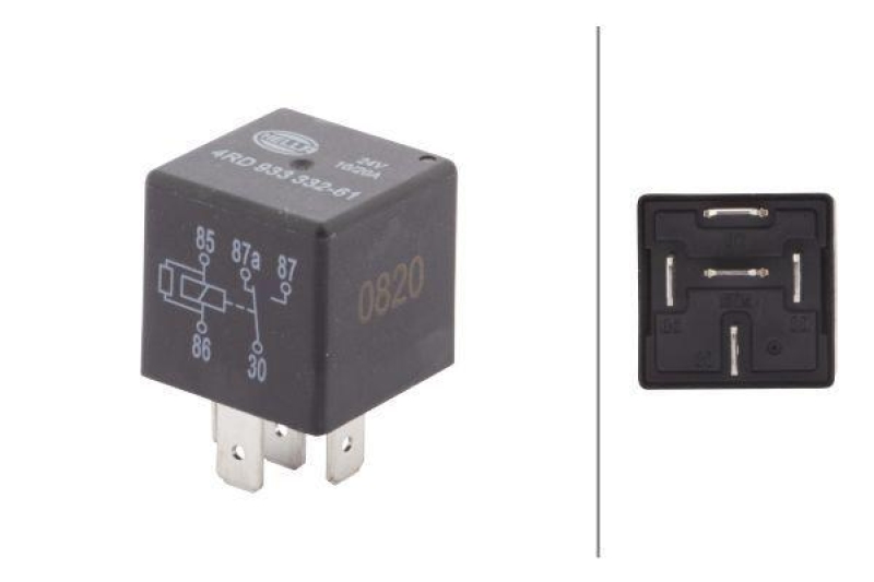 HELLA 4RD 933 332-611 Relais, Arbeitsstrom