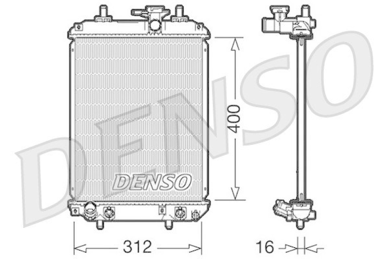 DENSO DRM50050 K&uuml;hler DAIHATSU SIRION (M3_) 1.0 (2005 - )
