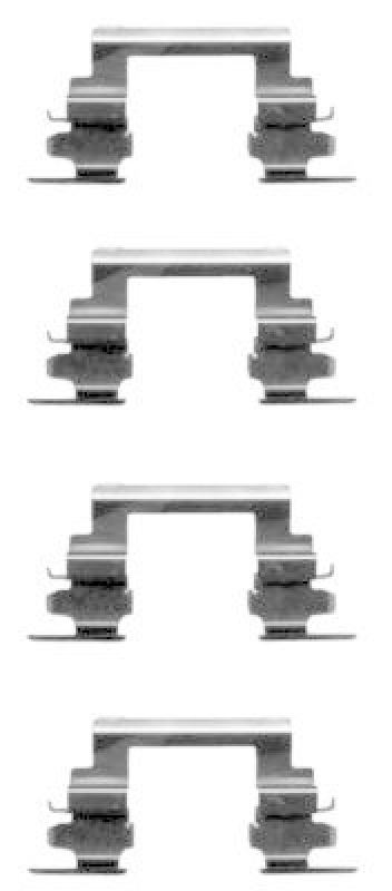HELLA 8DZ 355 203-721 Zubeh&ouml;rsatz, Scheibenbremsbelag f&uuml;r MITSU./DODGE/JEEP