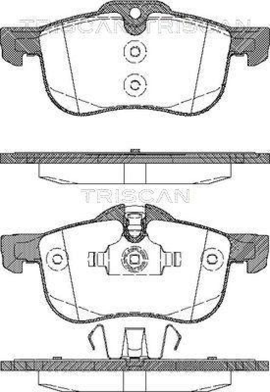 TRISCAN 8110 17010 Bremsbelag Vorne f&uuml;r Rover 75
