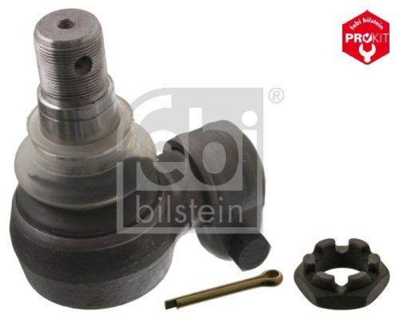 FEBI BILSTEIN 39455 Winkelgelenk f&uuml;r Lenkhydraulikzylinder, mit Kronenmutter und Splint f&uuml;r DAF