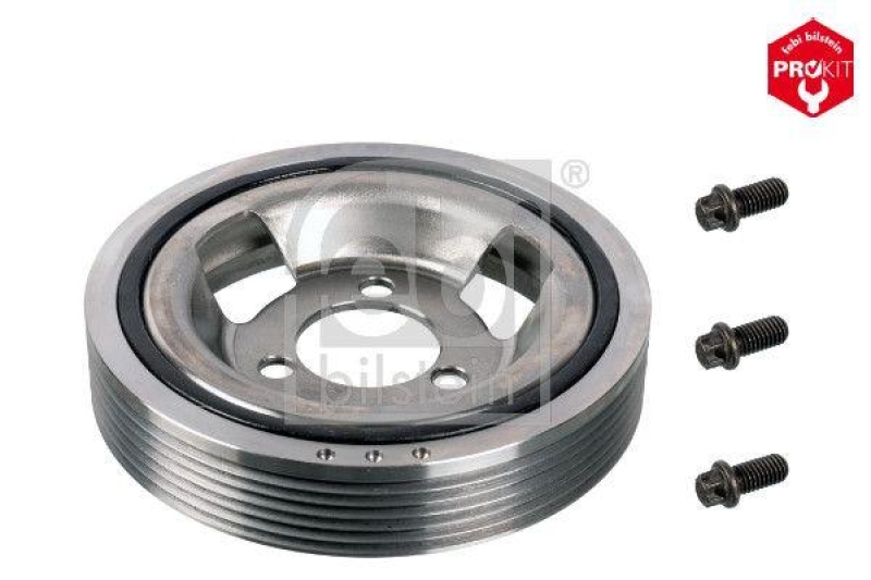 FEBI BILSTEIN 33617 Riemenscheibe (entkoppelt) für Kurbelwelle, mit Schrauben für Peugeot