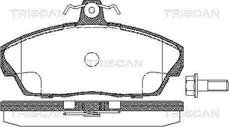 TRISCAN 8110 17012 Bremsbelag Vorne für Land Rover Freelander