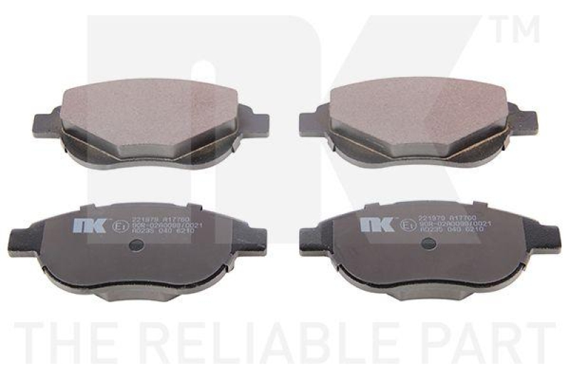 NK 221979 Bremsbelagsatz, Scheibenbremse f&uuml;r CITROEN, PEUGEOT