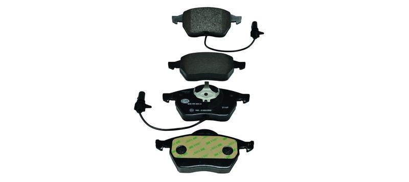 HELLA 8DB 355 008-411 Bremsbelagsatz, Scheibenbremsbelag f&uuml;r AUDI/VW