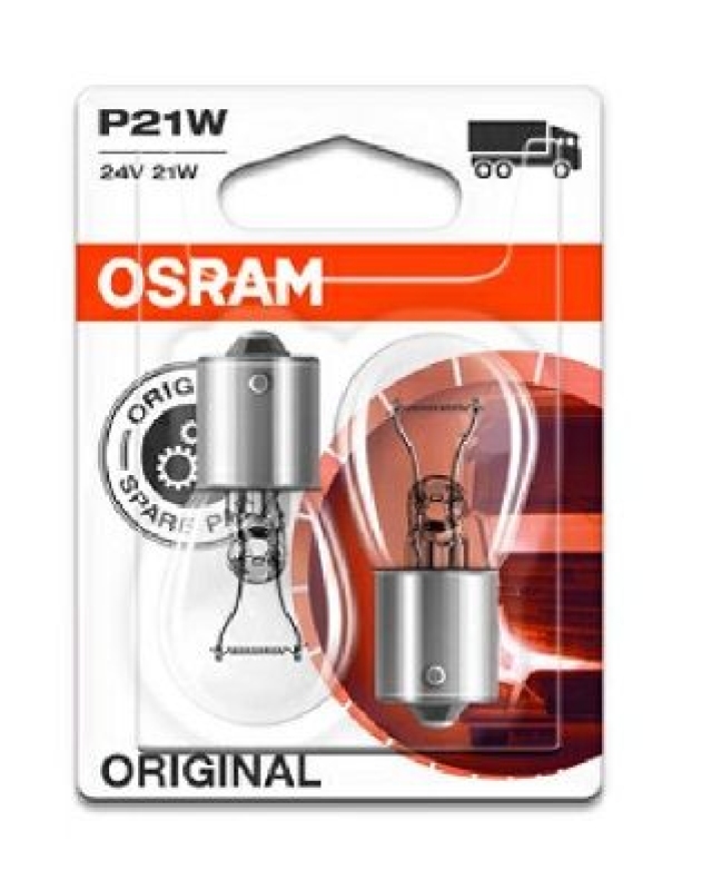 OSRAM 7511-02B Glühlampe 24V 21W 2er Blister