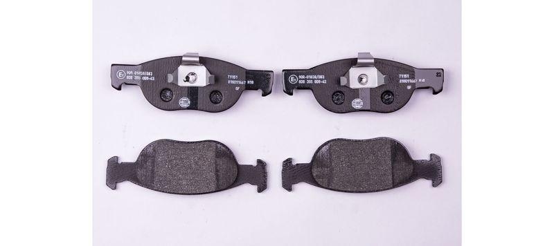 HELLA 8DB 355 008-431 Bremsbelagsatz, Scheibenbremsbelag für FIAT/LANCIA