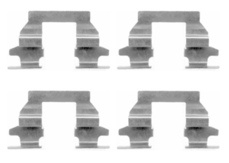 HELLA 8DZ 355 203-751 Zubeh&ouml;rsatz, Scheibenbremsbelag f&uuml;r NISSAN/RENAULT