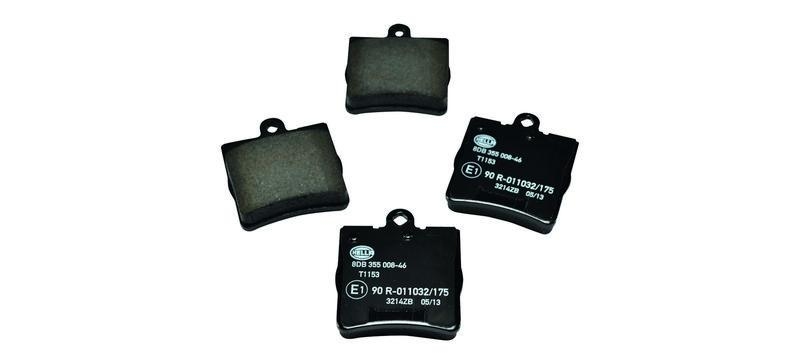 HELLA 8DB 355 008-461 Bremsbelagsatz, Scheibenbremsbelag f&uuml;r MB/CHRYSLER