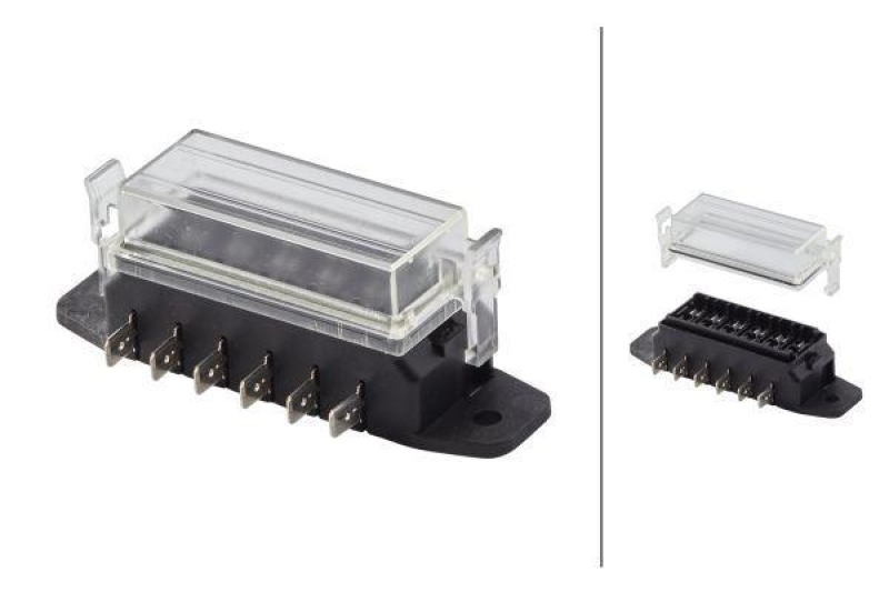 HELLA 8JD 005 993-102 Sicherungsdose, 6 polig Flachstecker