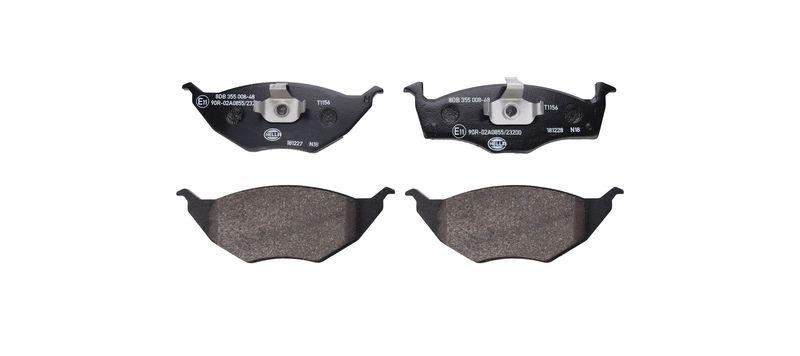 HELLA 8DB 355 008-481 Bremsbelagsatz, Scheibenbremsbelag f&uuml;r VW LUPO (6X1/6E1)