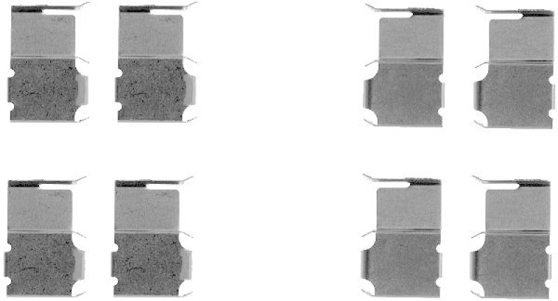 HELLA 8DZ 355 204-811 Zubeh&ouml;rsatz, Scheibenbremsbelag f&uuml;r MAZDA/KIA/FORD