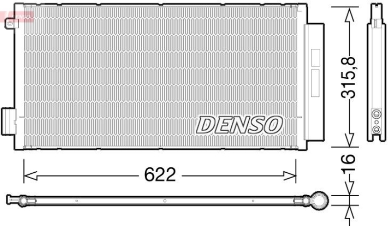 DENSO DCN09044 Kondensator A/C
