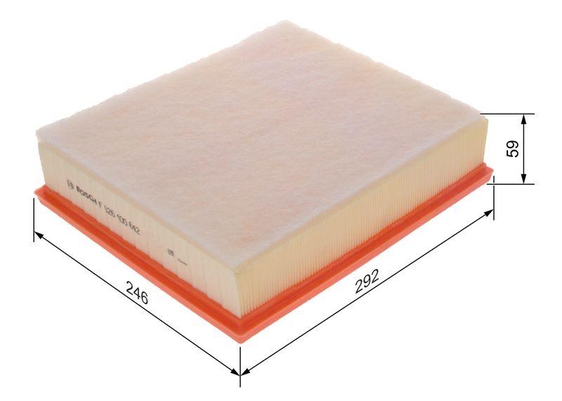 Bosch F 026 400 642 Luftfiltereinsatz S0642