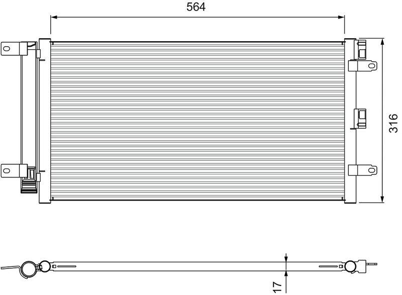 VALEO 814401 Kondensator FIAT DOBLO 2001