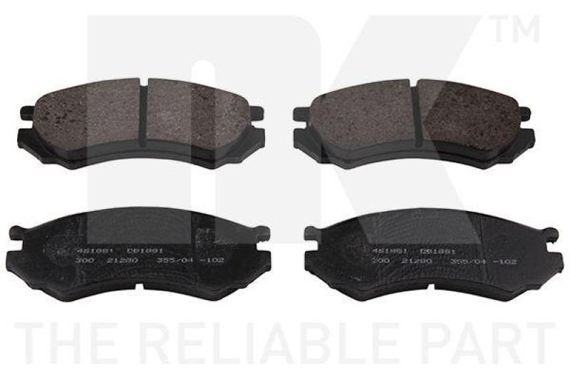 NK 222219 Bremsbelagsatz, Scheibenbremse f&uuml;r NISSAN