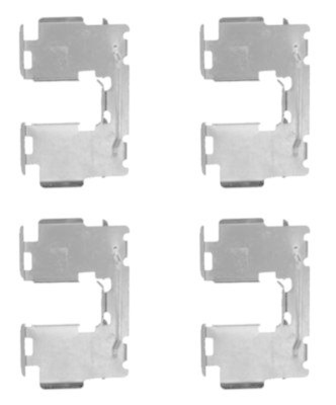 HELLA 8DZ 355 203-901 Zubeh&ouml;rsatz, Scheibenbremsbelag f&uuml;r TOYOTA