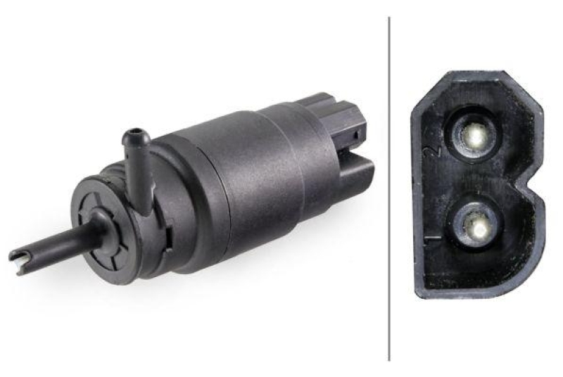HELLA 8TW 006 848-031 Pumpe Waschwasser, 12 V für BMW