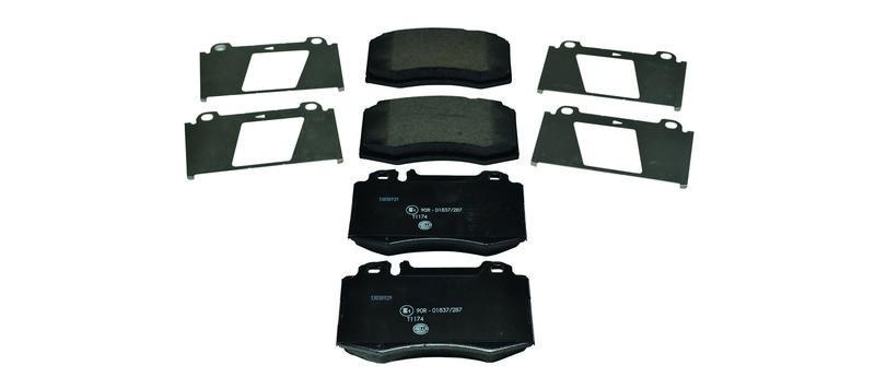 HELLA 8DB 355 008-691 Bremsbelagsatz, Scheibenbremsbelag f&uuml;r MB