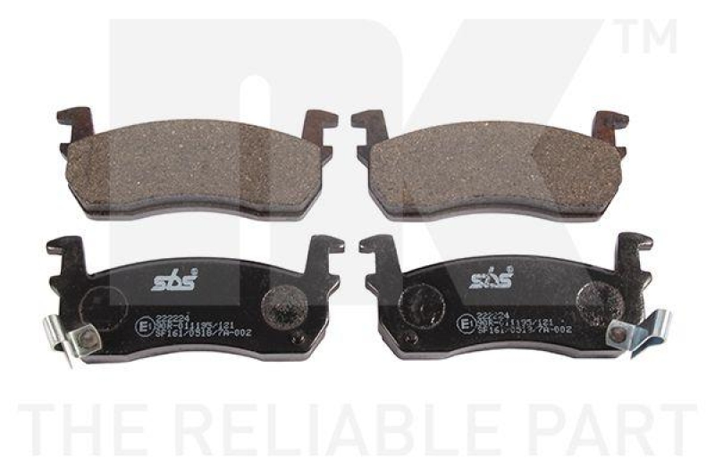 NK 222224 Bremsbelagsatz, Scheibenbremse f&uuml;r NISSAN