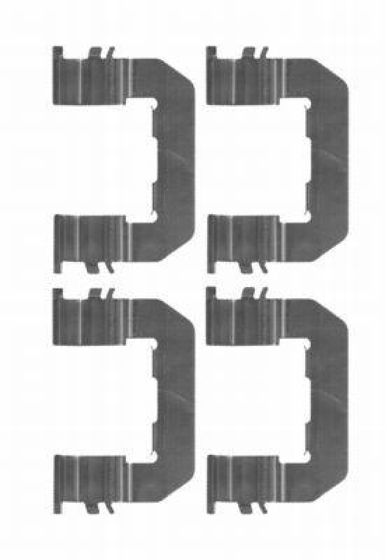 HELLA 8DZ 355 203-931 Zubeh&ouml;rsatz, Scheibenbremsbelag f&uuml;r HYUNDAI/KIA