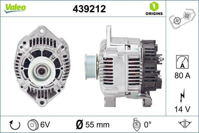 VALEO 439212 Generator Neu - ORIGINS