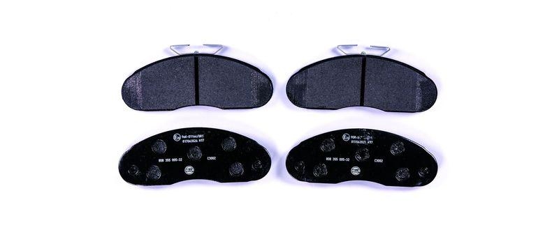 HELLA 8DB 355 005-321 Bremsbelagsatz, Scheibenbremsbelag f&uuml;r NISSAN