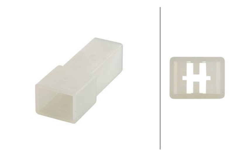 HELLA 8JD 008 152-001 Steckgehäuse, 1 polig Flachstecker