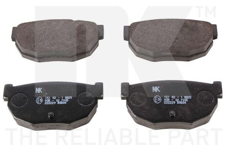 NK 222229 Bremsbelagsatz, Scheibenbremse f&uuml;r NISSAN