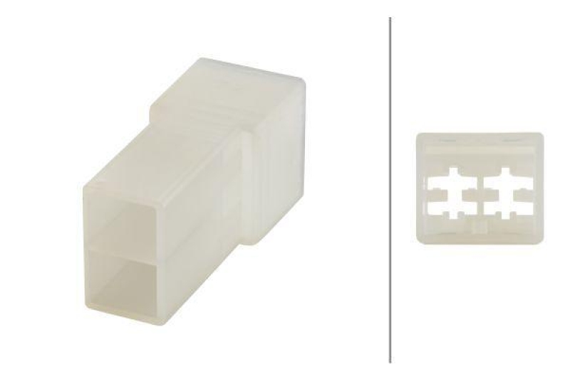 HELLA 8JD 008 152-011 Steckgeh&auml;use, 2 polig