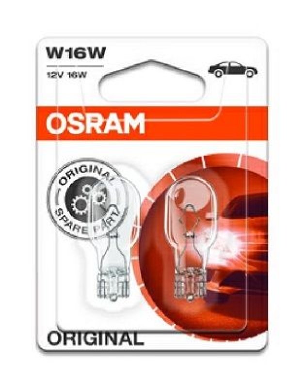 OSRAM 921-02B Glühlampe W16W 12V Doppelblister