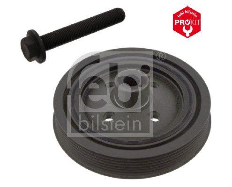 FEBI BILSTEIN 33682 Riemenscheibe (entkoppelt) für Kurbelwelle, mit Schraube für Ford