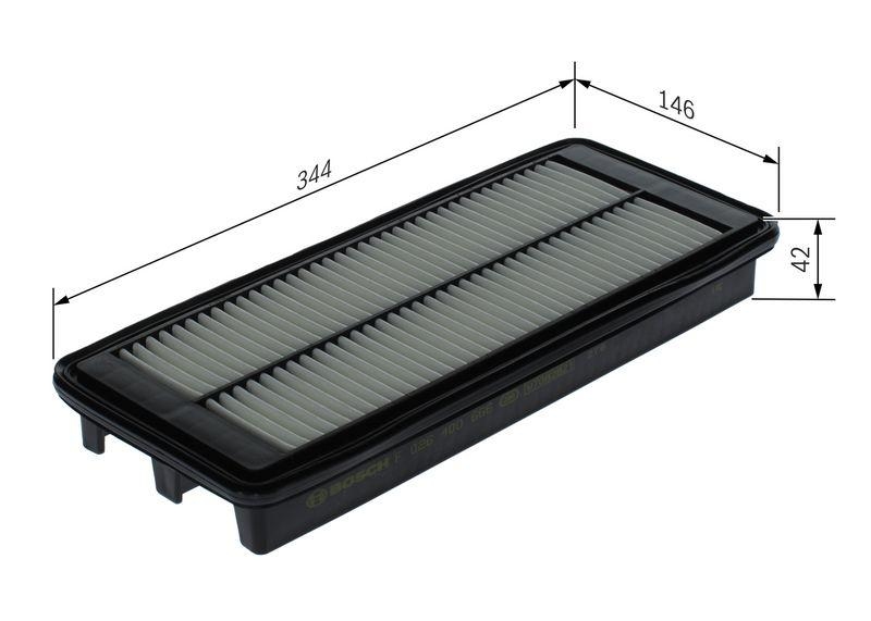 Bosch F 026 400 666 Luftfiltereinsatz S0666