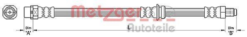 METZGER 4110478 Bremsschlauch f&uuml;r BMW VA links/rechts