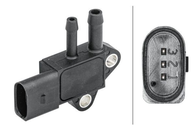 HELLA 6PP 009 409-011 Sensor, Abgasdruck f&uuml;r AUDI/VW/SKODA
