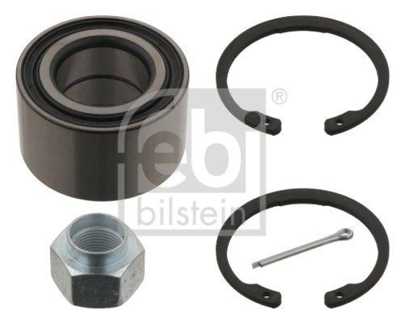 FEBI BILSTEIN 31690 Radlagersatz mit Achsmutter, Sicherungsringen und Splint f&uuml;r CHEVROLET/DAEWOO