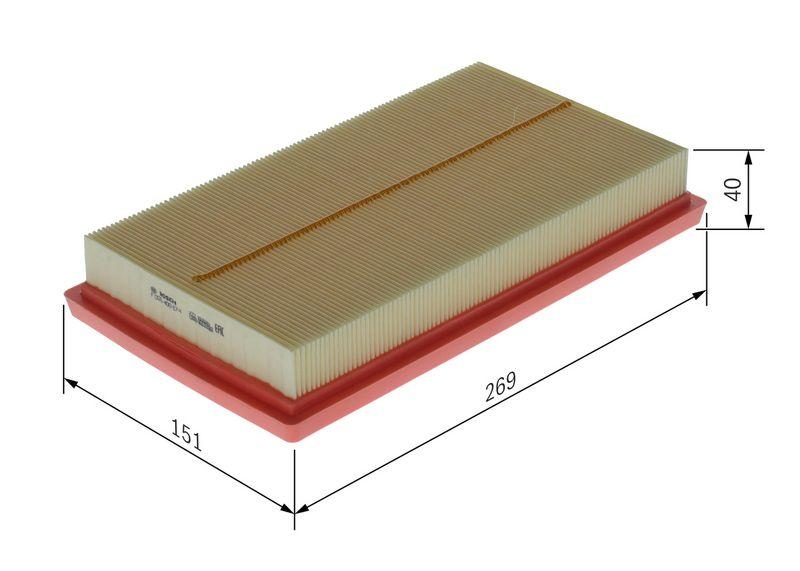 Bosch F 026 400 674 Luftfiltereinsatz S0674