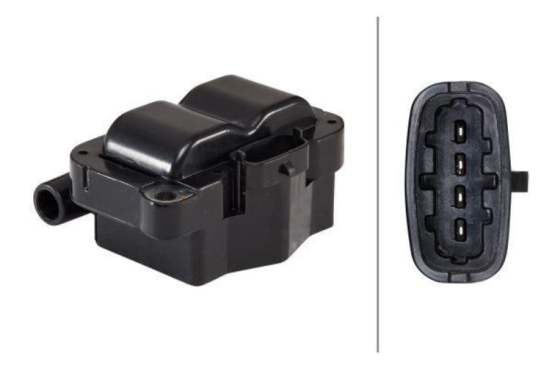 HELLA 5DA 193 175-661 Z&uuml;ndspule, 4 polig f&uuml;r SMART