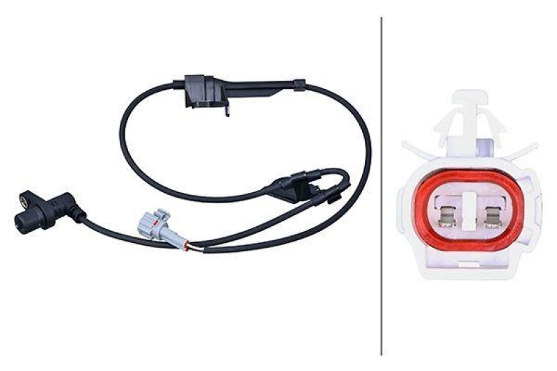 HELLA 6PU 358 218-041 Sensor, Raddrehzahl