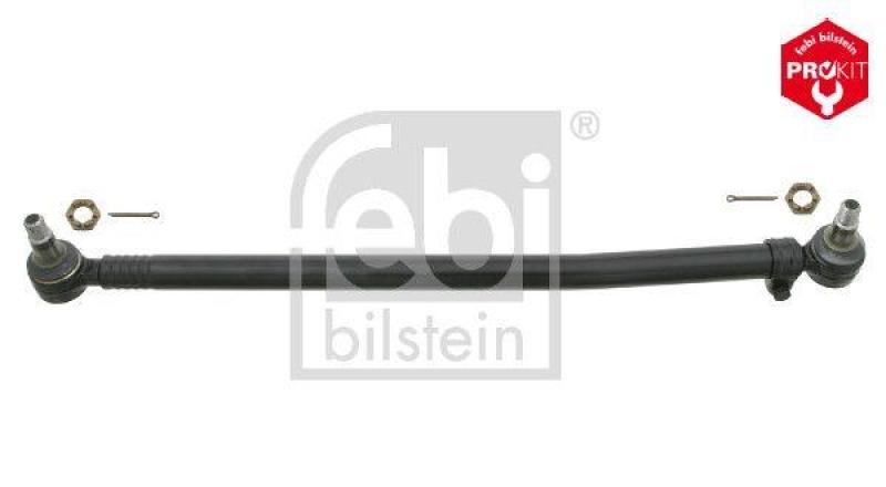 FEBI BILSTEIN 24063 Lenkstange mit Kronenmuttern und Splinten, vom Lenkgetriebe zur 1. Vorderachse f&uuml;r Volvo