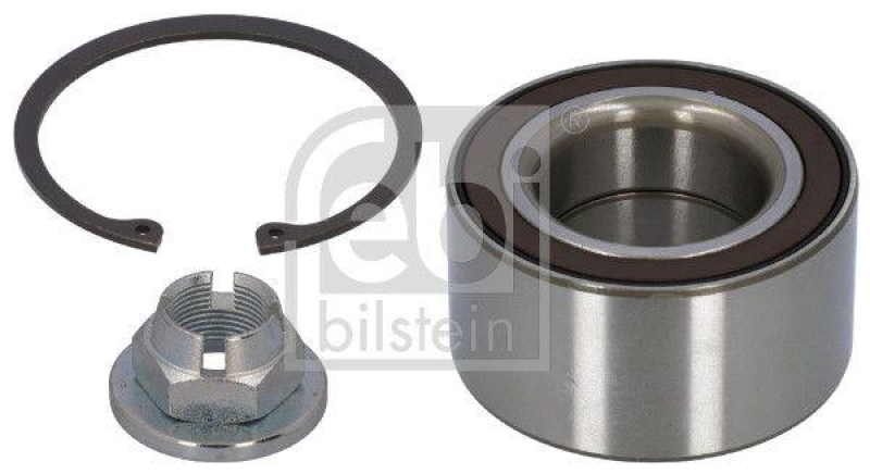 FEBI BILSTEIN 39500 Radlagersatz mit ABS-Impulsring, Achsmutter und Sicherungsring für Ford