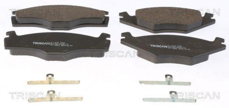 TRISCAN 8110 10104 Bremsbelag Vorne f&uuml;r Volkswagen Golf, Jetta, Pa