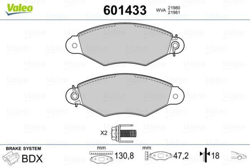 VALEO 601433 SBB-Satz PREMIUM