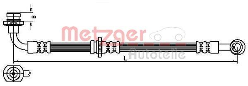METZGER 4110529 Bremsschlauch f&uuml;r SUZUKI VA links