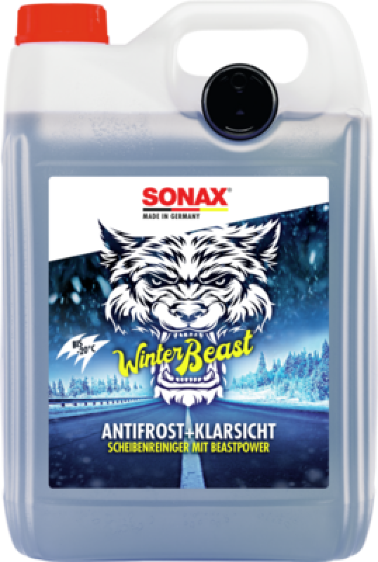4x SONAX 01355000 Winterbeast Antifrost + Klarsicht bis -20°C 5L