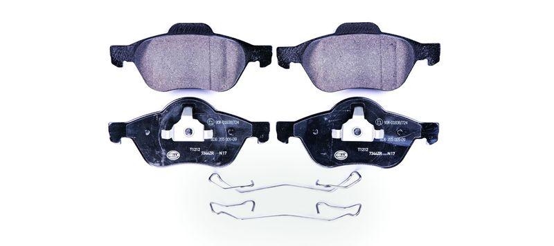 HELLA 8DB 355 009-091 Bremsbelagsatz, Scheibenbremsbelag f&uuml;r RENAULT