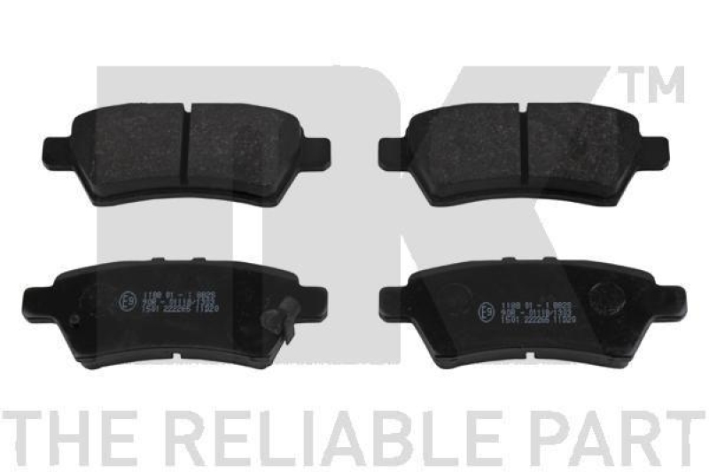 NK 222265 Bremsbelagsatz, Scheibenbremse f&uuml;r NISSAN